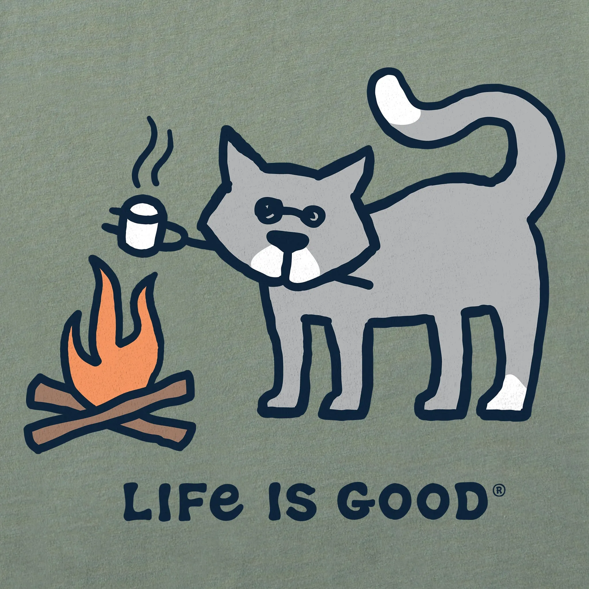 Women's Campfire Al Short Sleeve Crusher Tee Life is Good