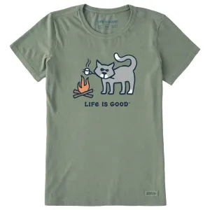 Women's Campfire Al Short Sleeve Crusher Tee Life is Good