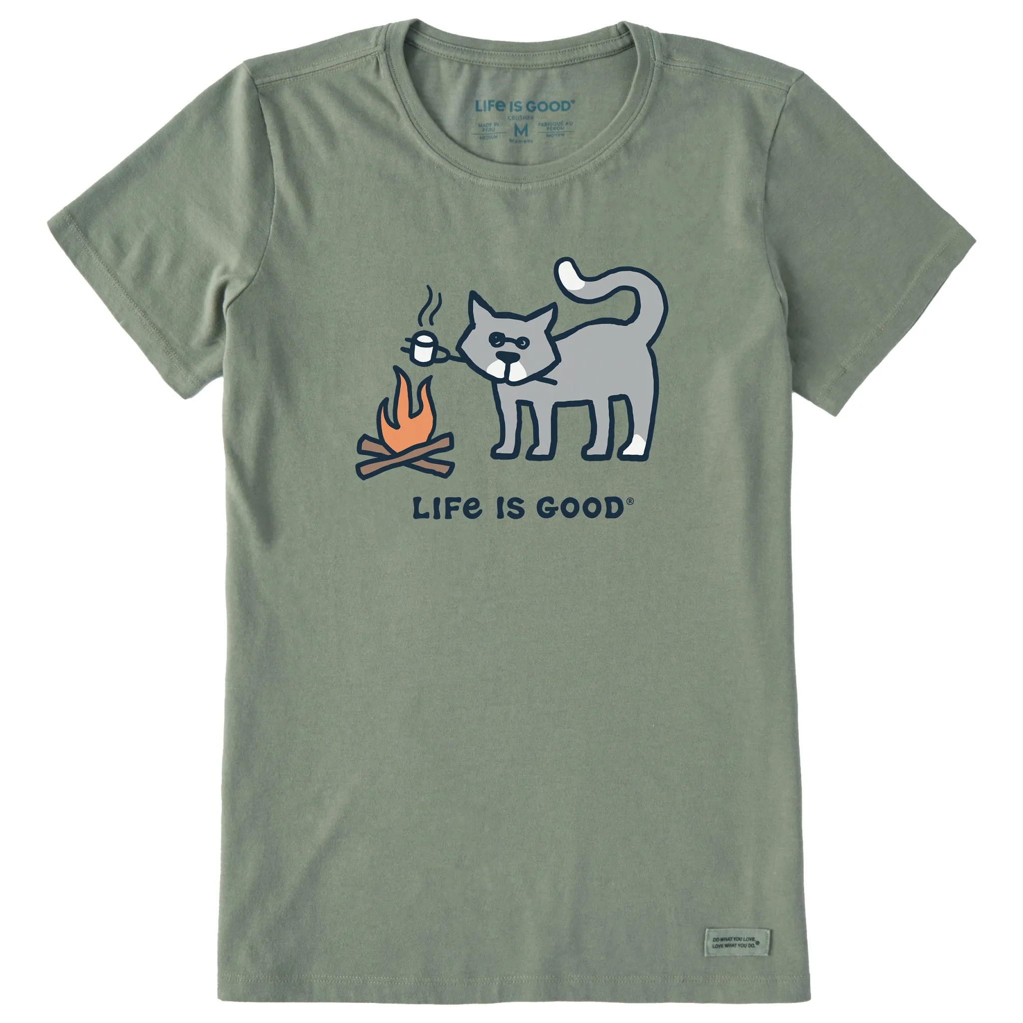 Women's Campfire Al Short Sleeve Crusher Tee Life is Good