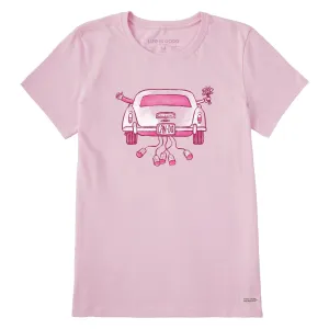 Women's Can Do Wedding Car Short Sleeve Tee Life is Good