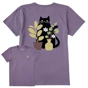 Women's Can you see the Cat? Short Sleeve Crusher Tee Life is Good