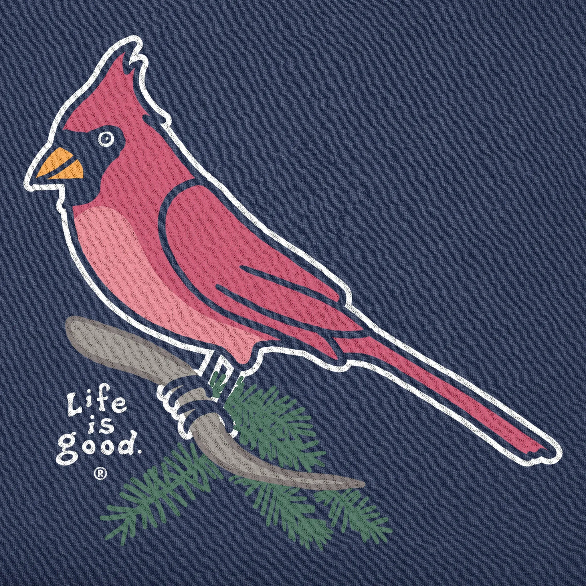Women's Cardinal Branch Short Sleeve Crusher Tee Life is Good
