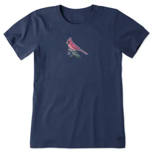 Women's Cardinal Branch Short Sleeve Crusher Tee Life is Good