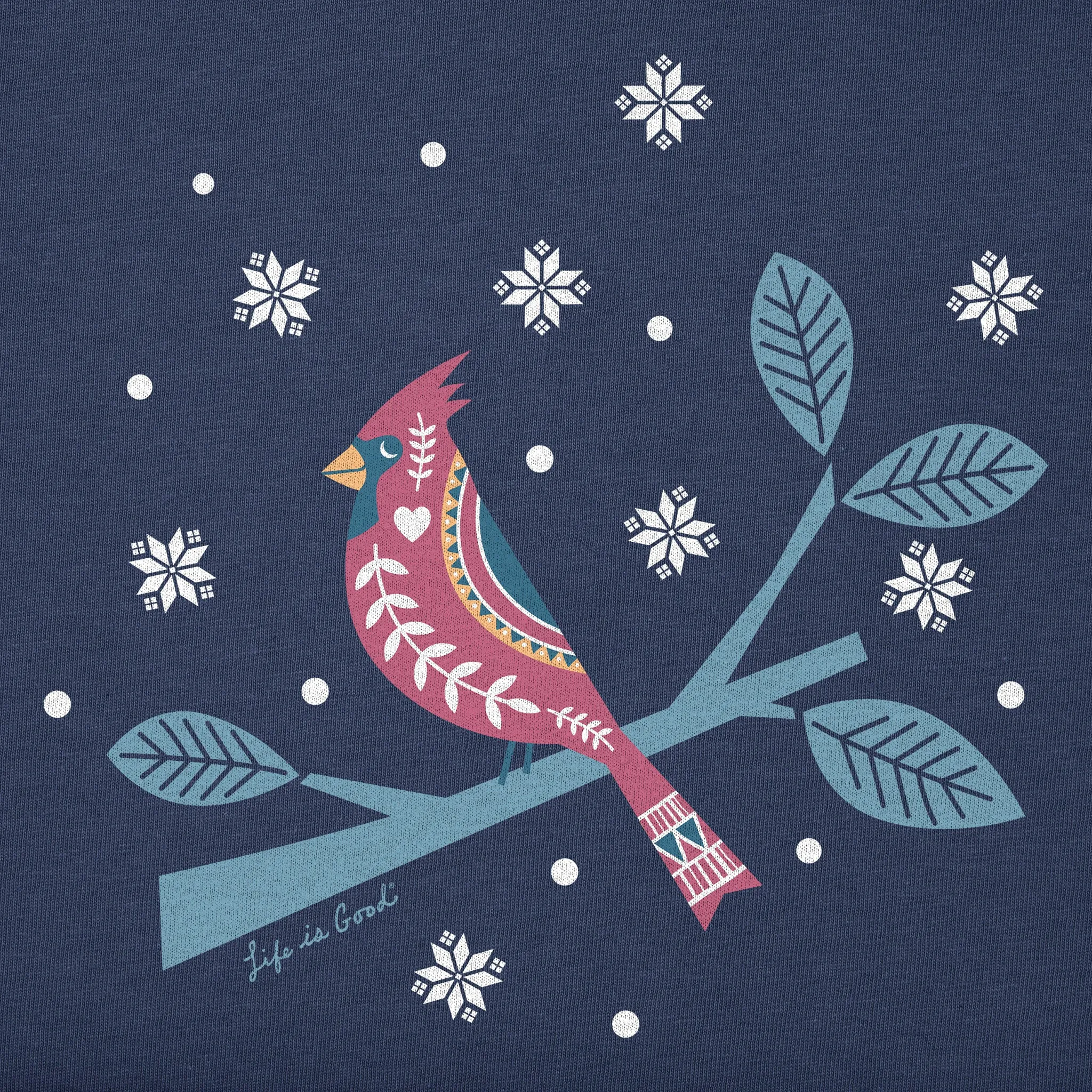Women's Cardinal on Branch Long Sleeve Crusher Tee Life is Good