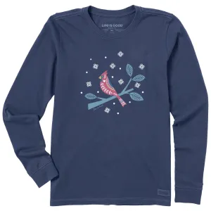 Women's Cardinal on Branch Long Sleeve Crusher Tee Life is Good