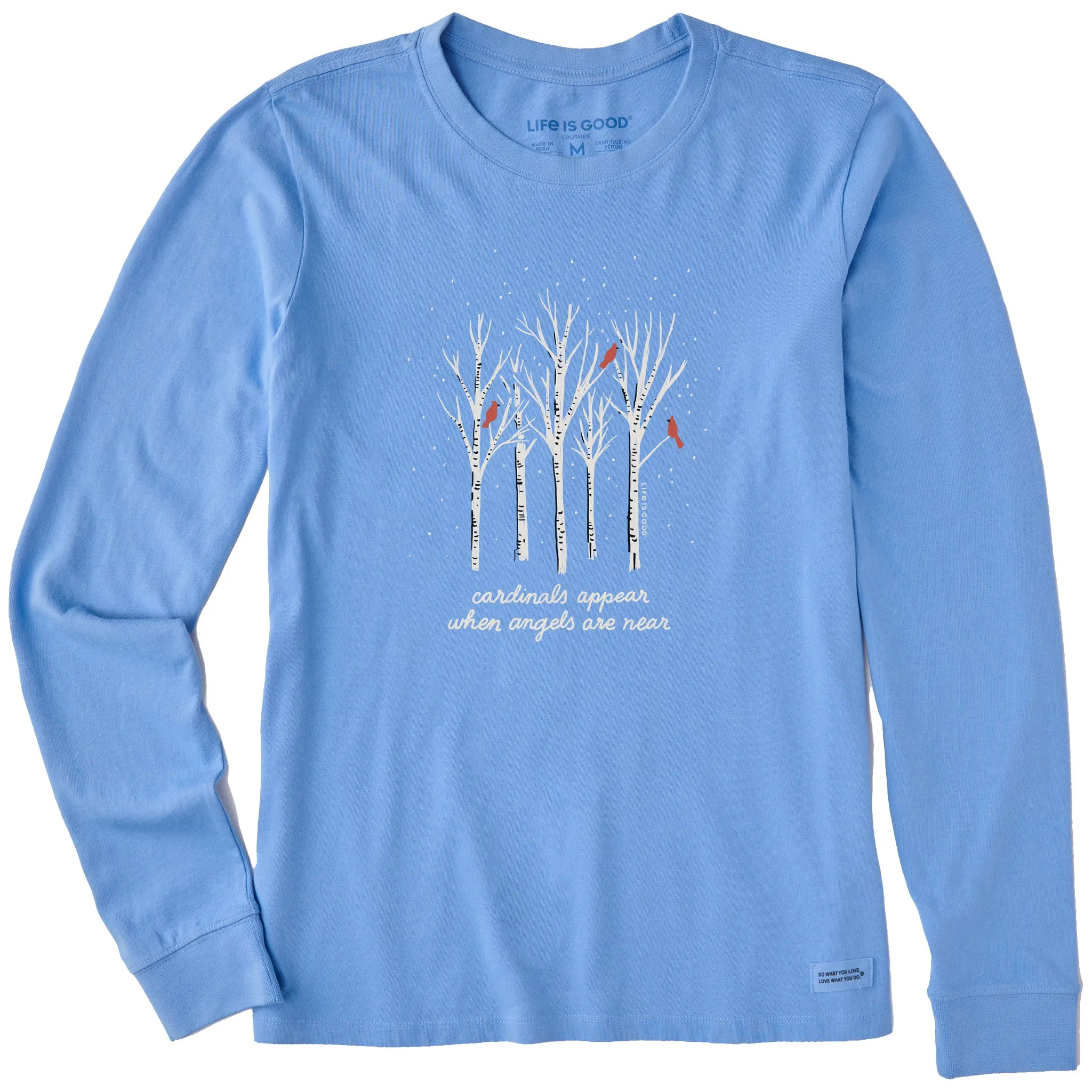 Women's Cardinals Appear Birch Trees Long Sleeve Crusher Tee Life is Good