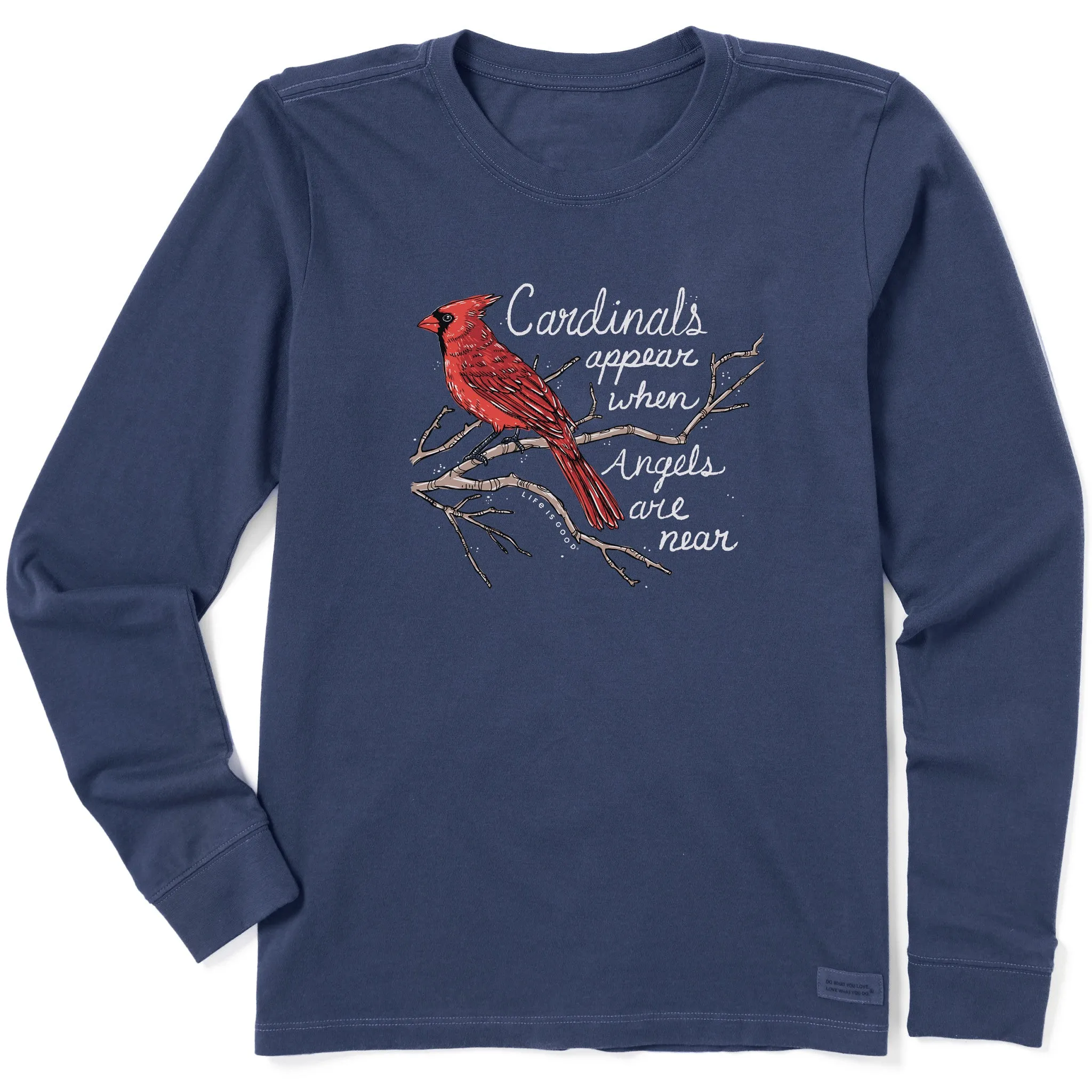 Women's Cardinals Appear Long Sleeve Crusher Tee Life is Good