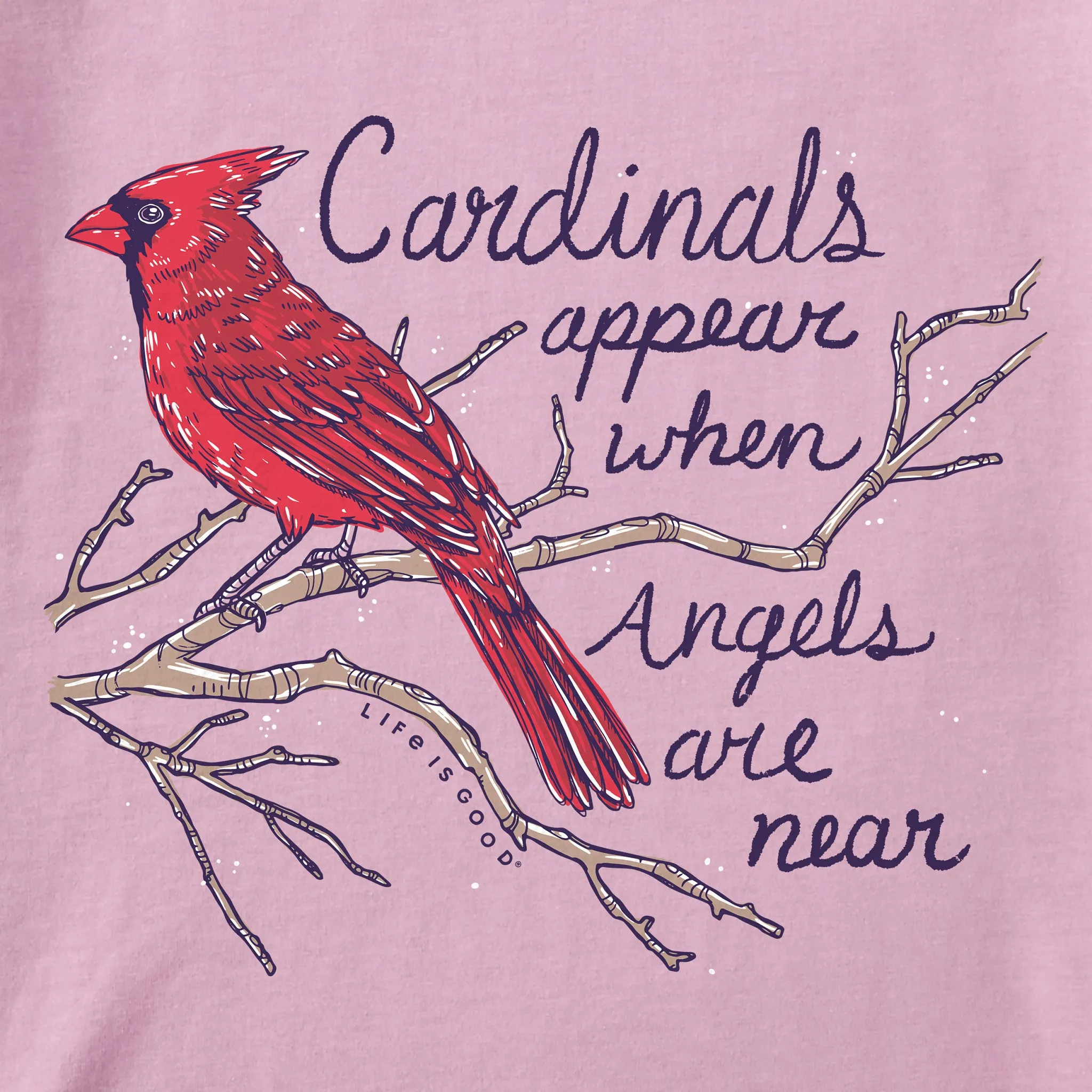 Women's Cardinals Appear Long Sleeve Crusher Tee Life is Good