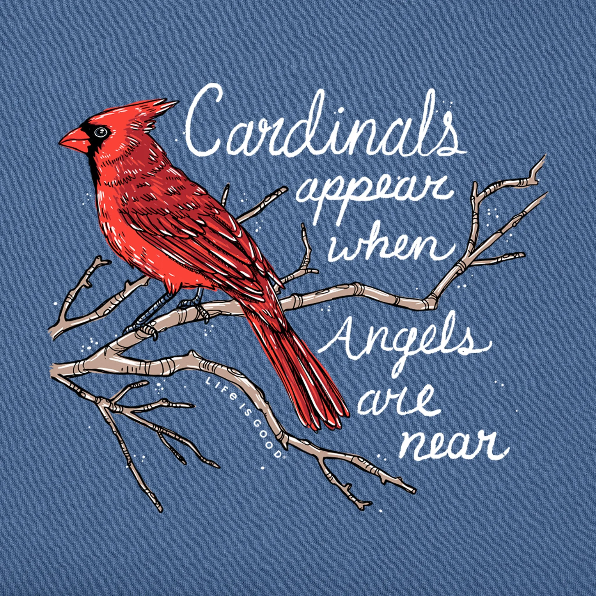 Women's Cardinals Appear Short Sleeve Crusher Tee Life is Good