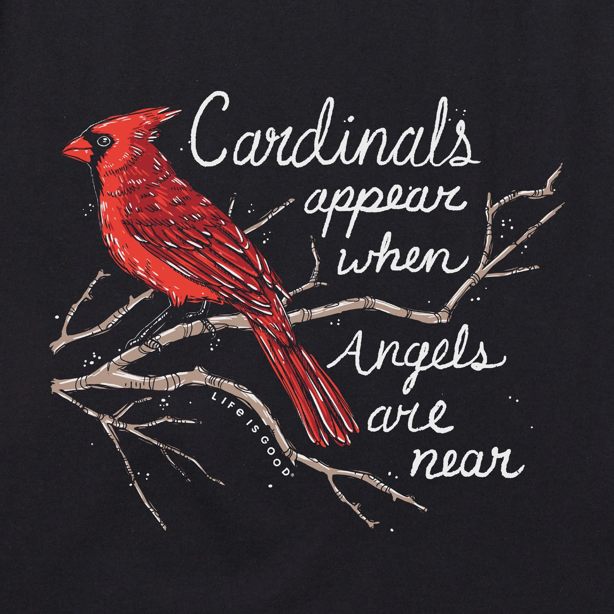 Women's Cardinals Appear Short Sleeve Crusher Tee Life is Good