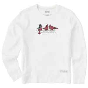 Women's Cardinals Appear Simply True Fleece Crew Life is Good