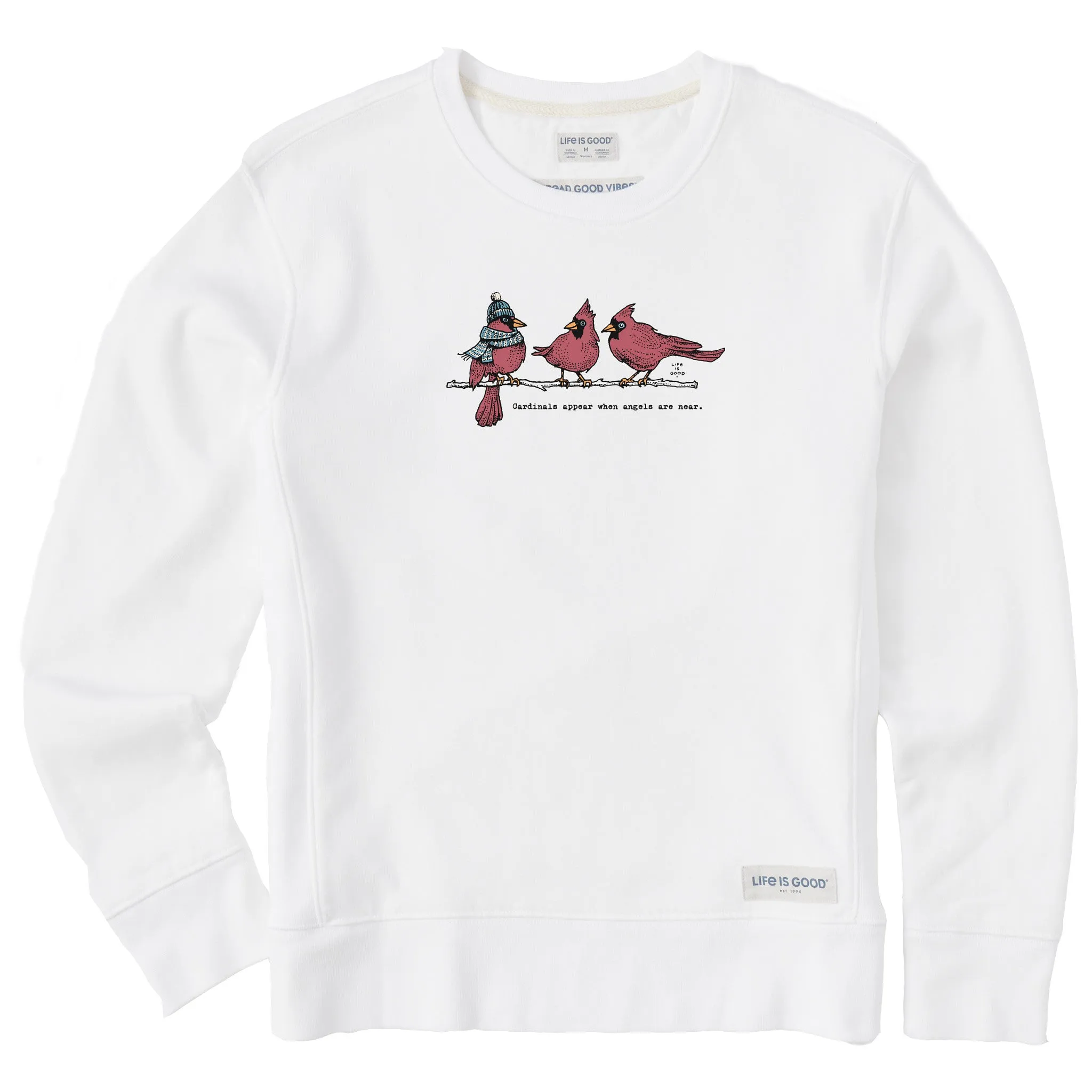 Women's Cardinals Appear Simply True Fleece Crew Life is Good