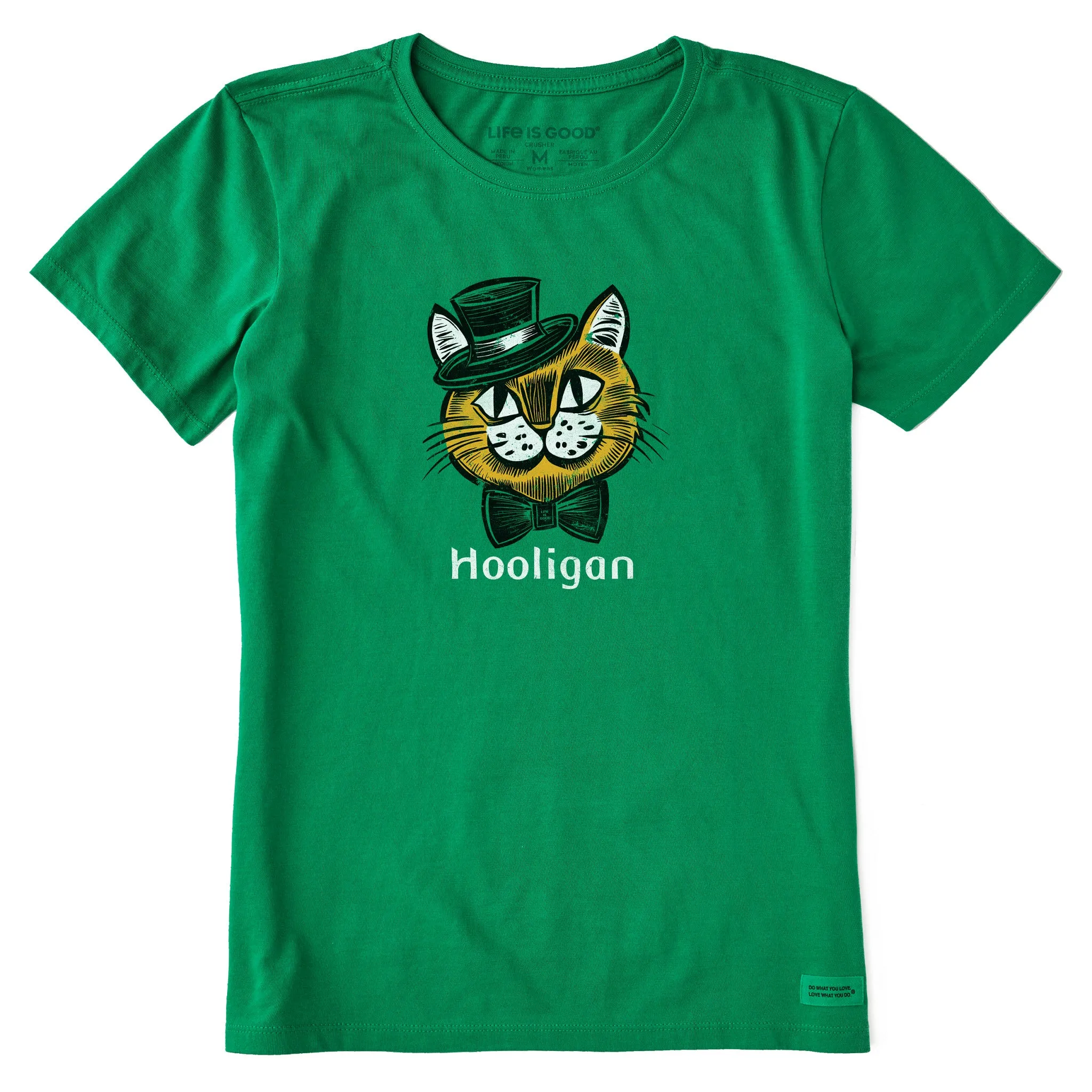 Women's Cat Hooligan Short Sleeve Crusher Tee Life is Good
