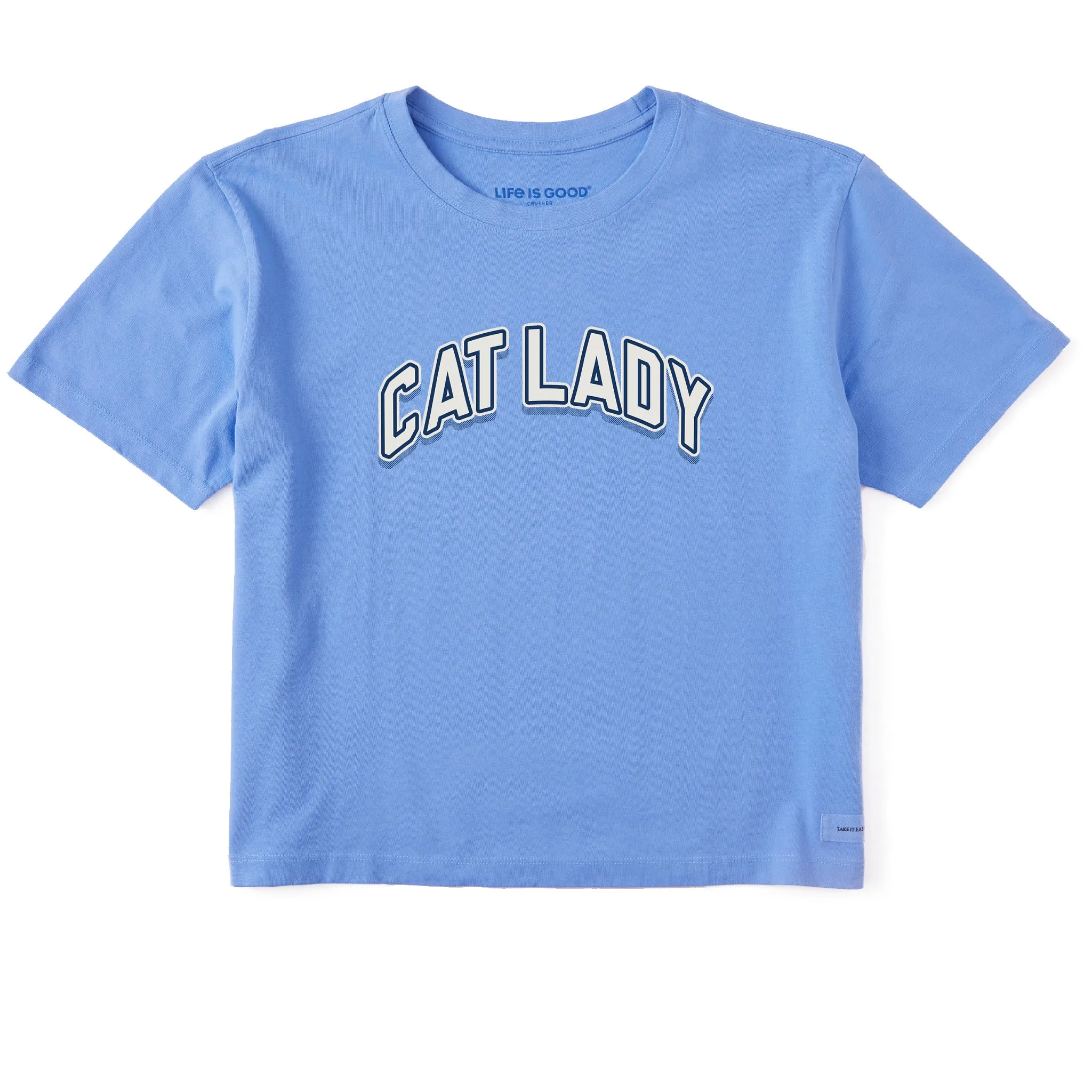 Women's Cat Lady Arch Short Sleeve Crusher Boxy Tee Life is Good