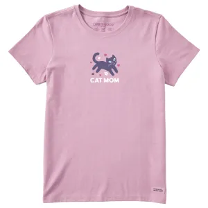 Women's Cat Mom Mini Short Sleeve Tee Life is Good
