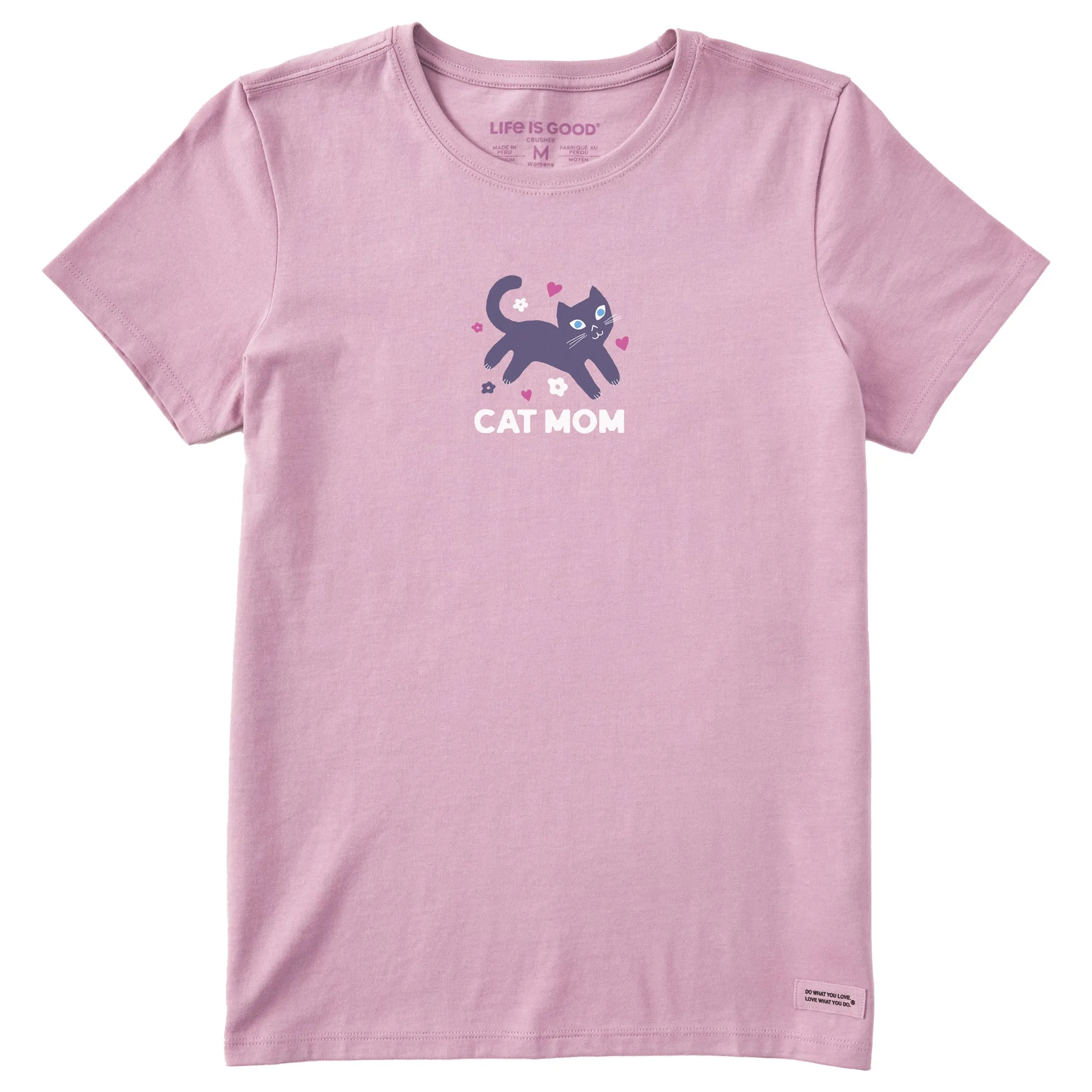 Women's Cat Mom Mini Short Sleeve Tee Life is Good