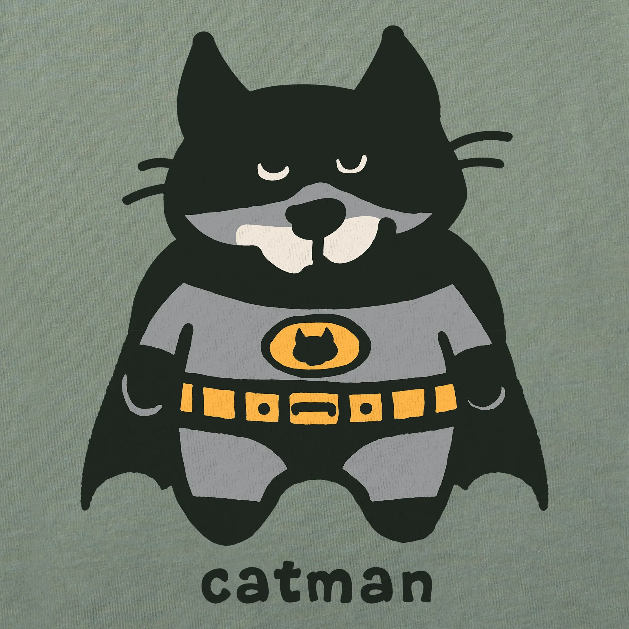 Women's Catman Al Short Sleeve Crusher Boxy Tee Life is Good