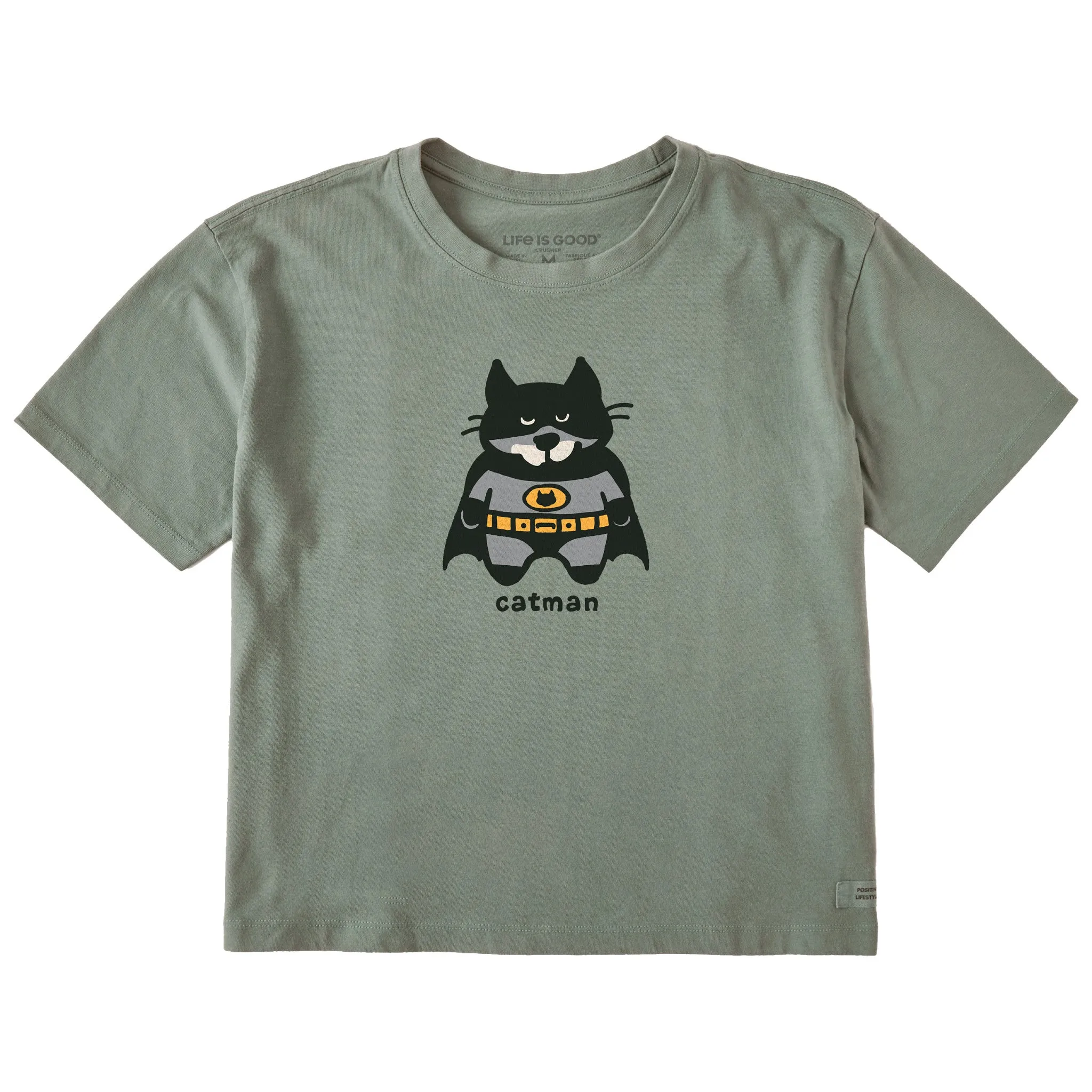 Women's Catman Al Short Sleeve Crusher Boxy Tee Life is Good