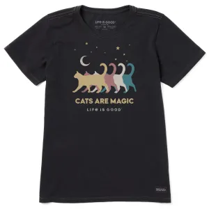 Women's Cats Are Magic Short Sleeve Crusher Tee Life is Good