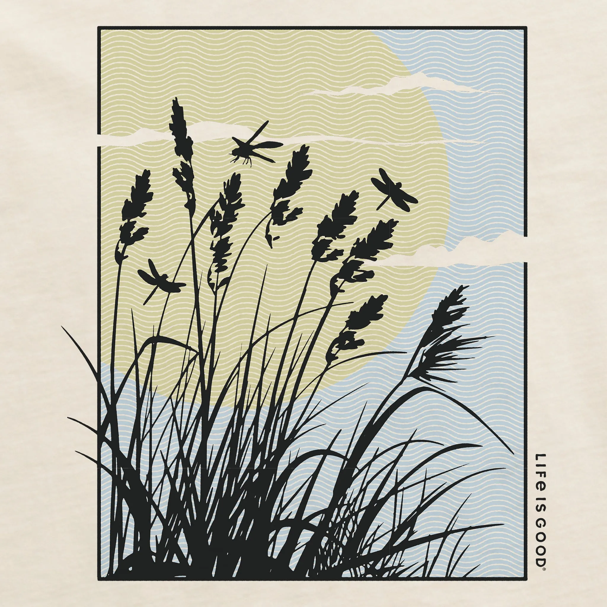 Women's Cattail Sunset Short Sleeve Crusher Tee Life is Good