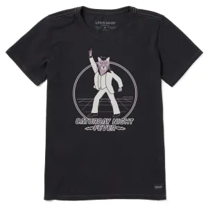 Women's Caturday Night Fever Dream Short Sleeve Tee Life is Good