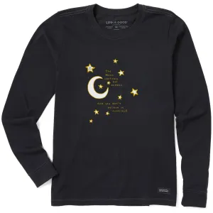 Women's Celestial Believe in Miracles Long Sleeve Crusher Tee Life is Good