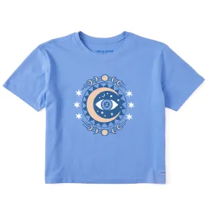 Women's Celestial Eye Short Sleeve Crusher Boxy Tee Life is Good