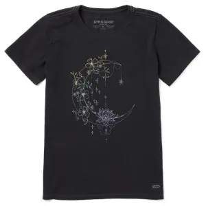 Women's Celestial Moonflower Short Sleeve Tee Life is Good