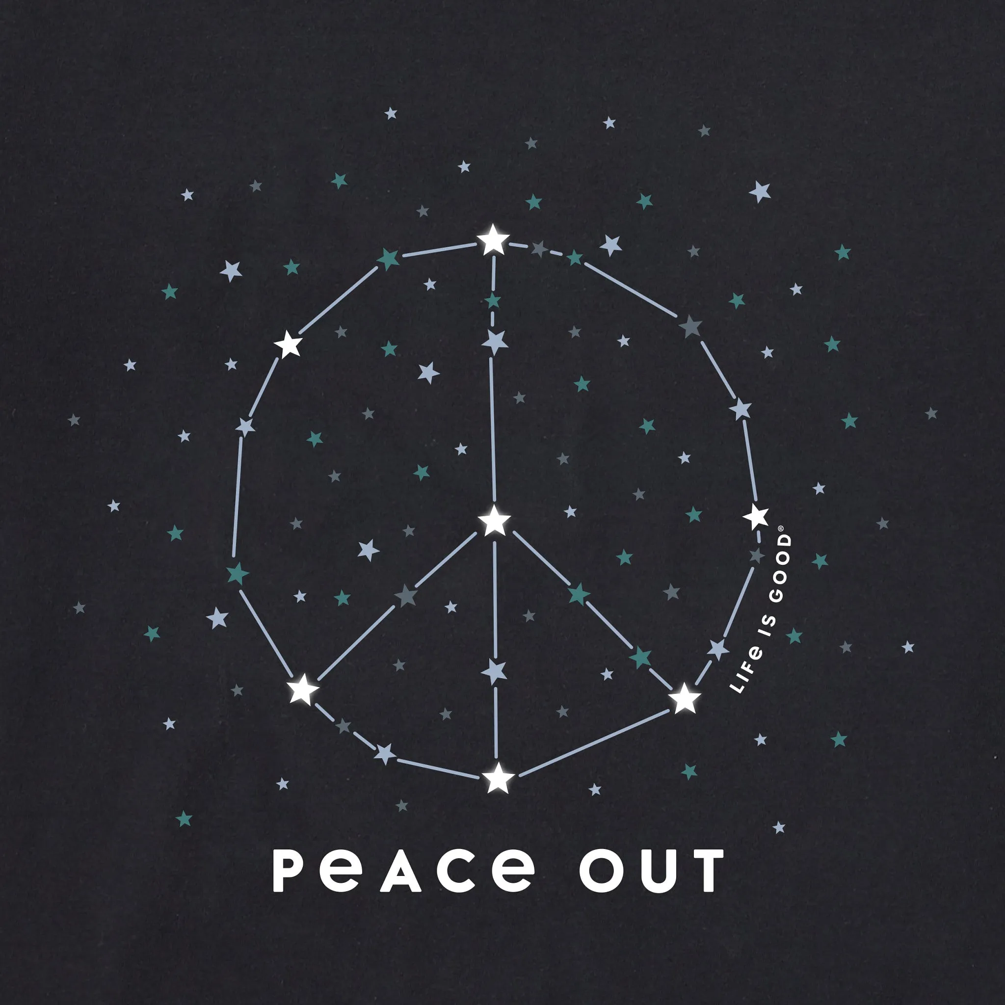 Women's Celestial Peace Out Short Sleeve Tee Life is Good