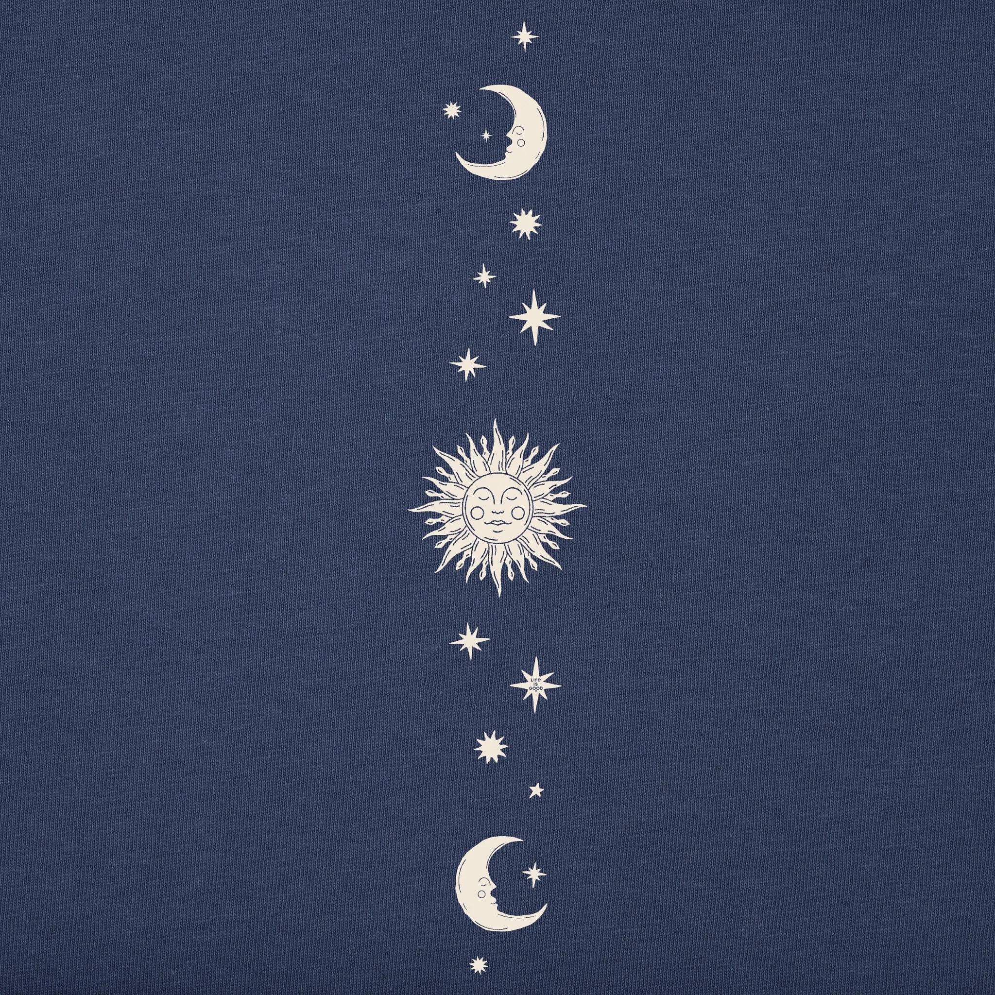 Women's Celestial Sun & Moons Long Sleeve Crusher Boxy Tee Life is Good