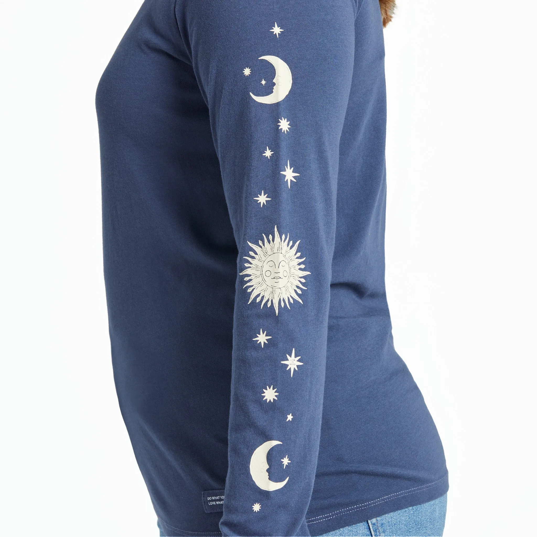 Women's Celestial Sun & Moons Long Sleeve Crusher-LITE Tee Life is Good