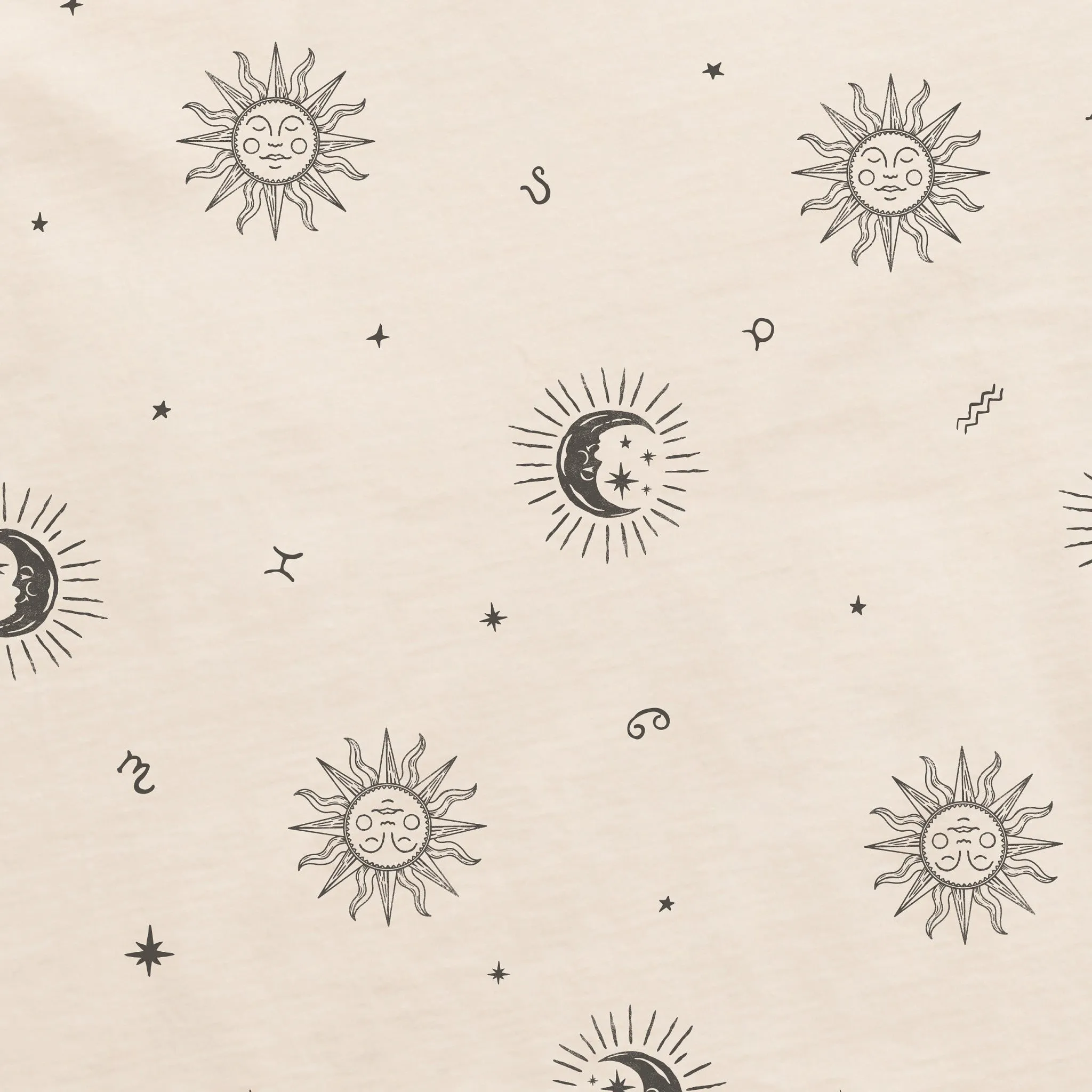 Women's Celestial Zodiac Pattern Crusher-LITE Easy Tee Life is Good