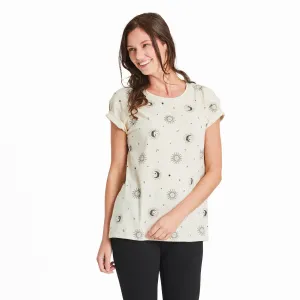 Women's Celestial Zodiac Pattern Crusher-LITE Easy Tee Life is Good