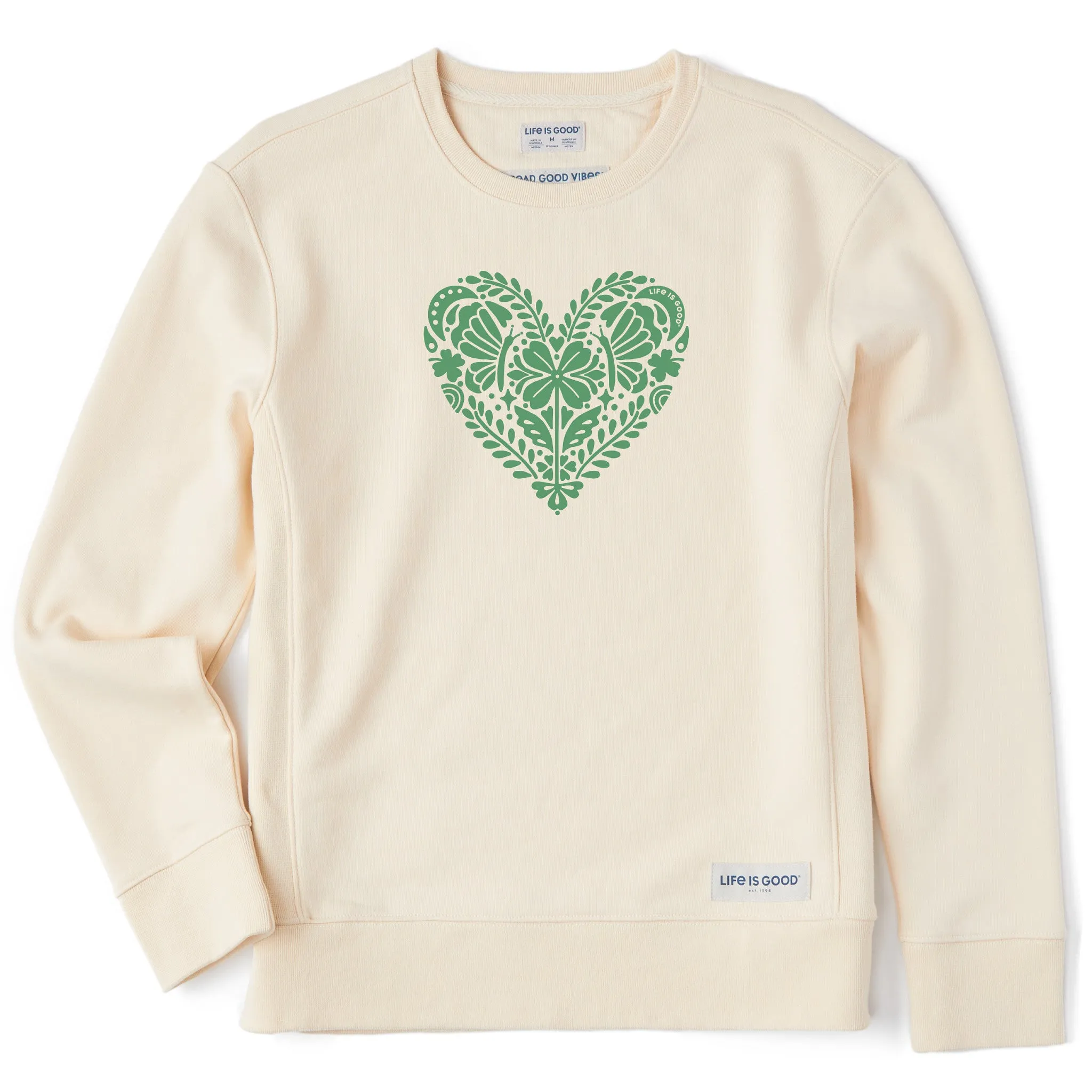 Women's Celtic Clover Heart Simply True Crew Life is Good