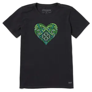 Women's Celtic Heart Short Sleeve Crusher Tee Life is Good