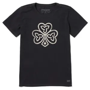 Women's Celtic Irish Clover Short Sleeve Tee Life is Good