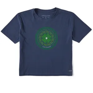 Women's Celtic Mandala Short Sleeve Crusher Boxy Tee Life is Good