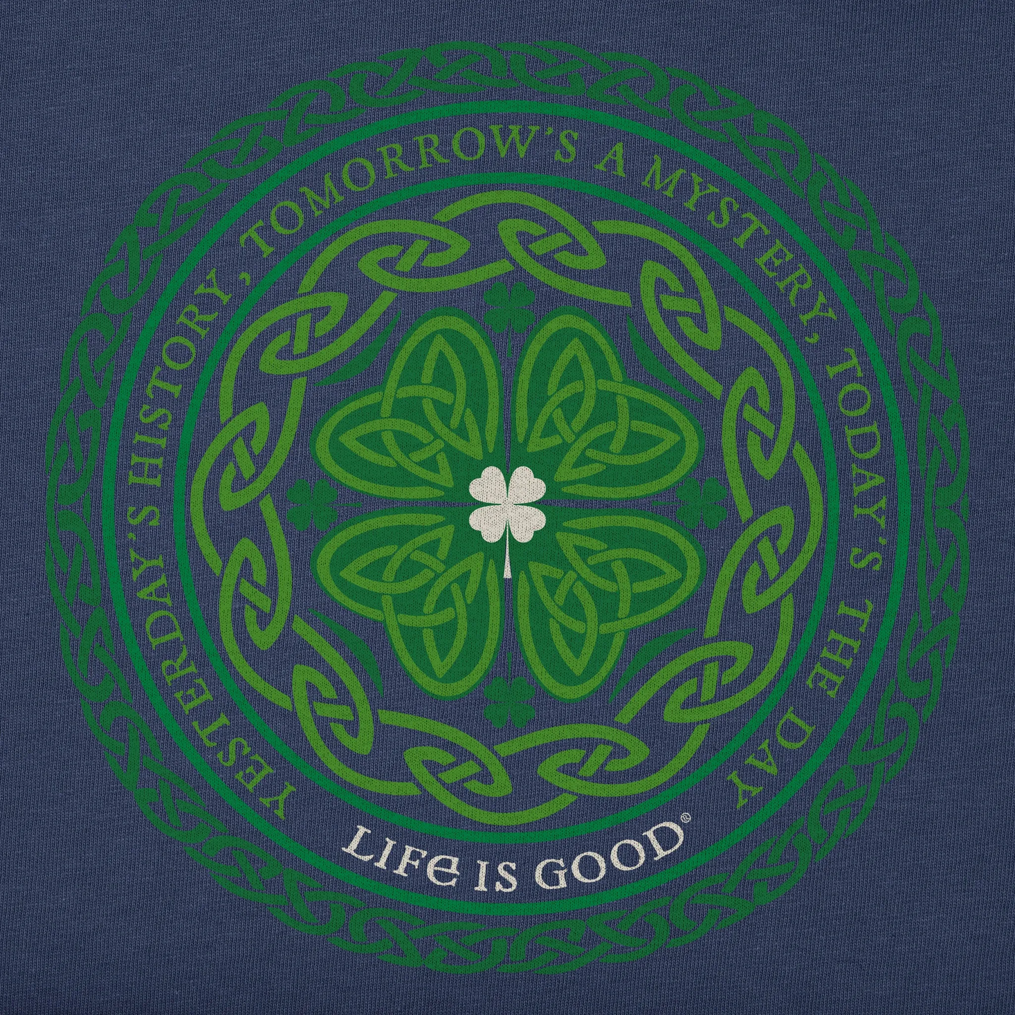 Women's Celtic Mandala Short Sleeve Crusher Boxy Tee Life is Good