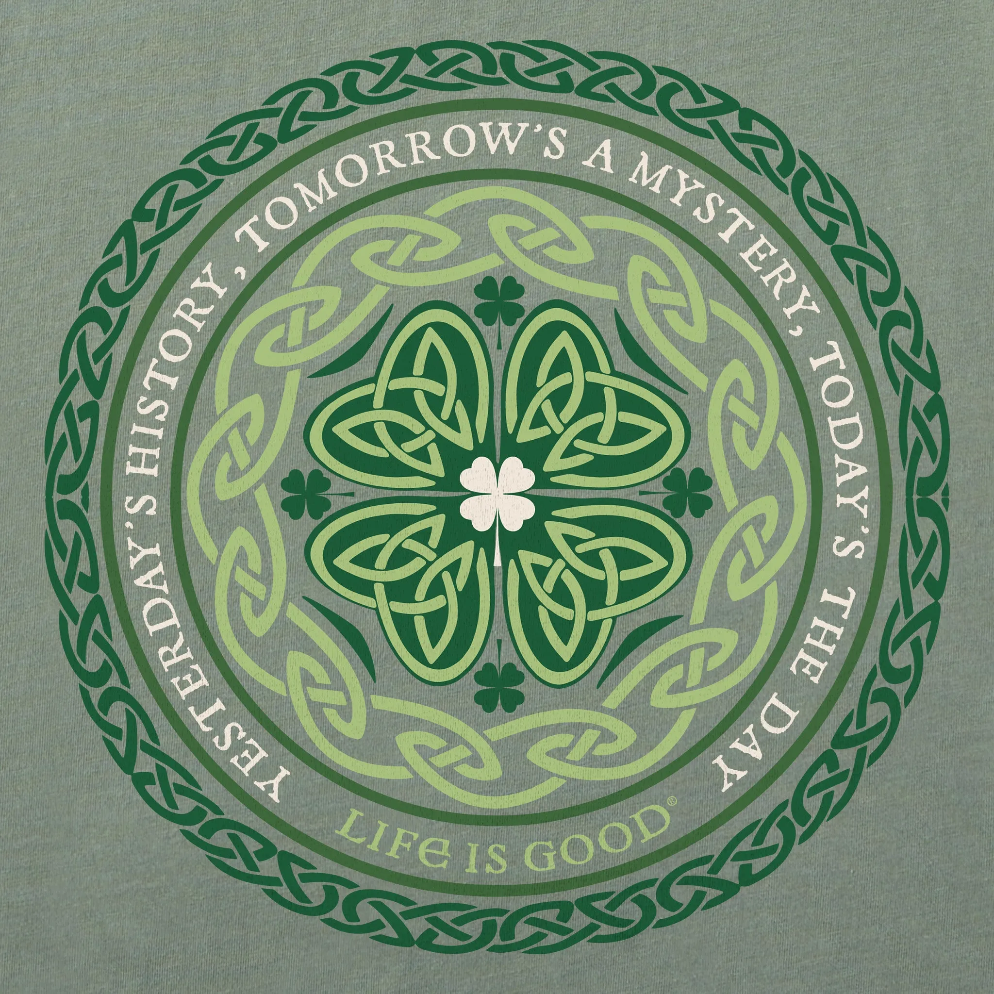 Women's Celtic Mandala Short Sleeve Crusher Tee Life is Good