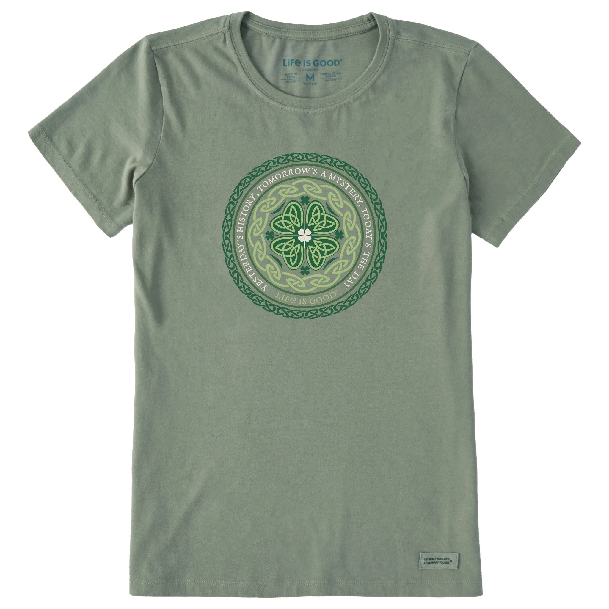 Women's Celtic Mandala Short Sleeve Crusher Tee Life is Good