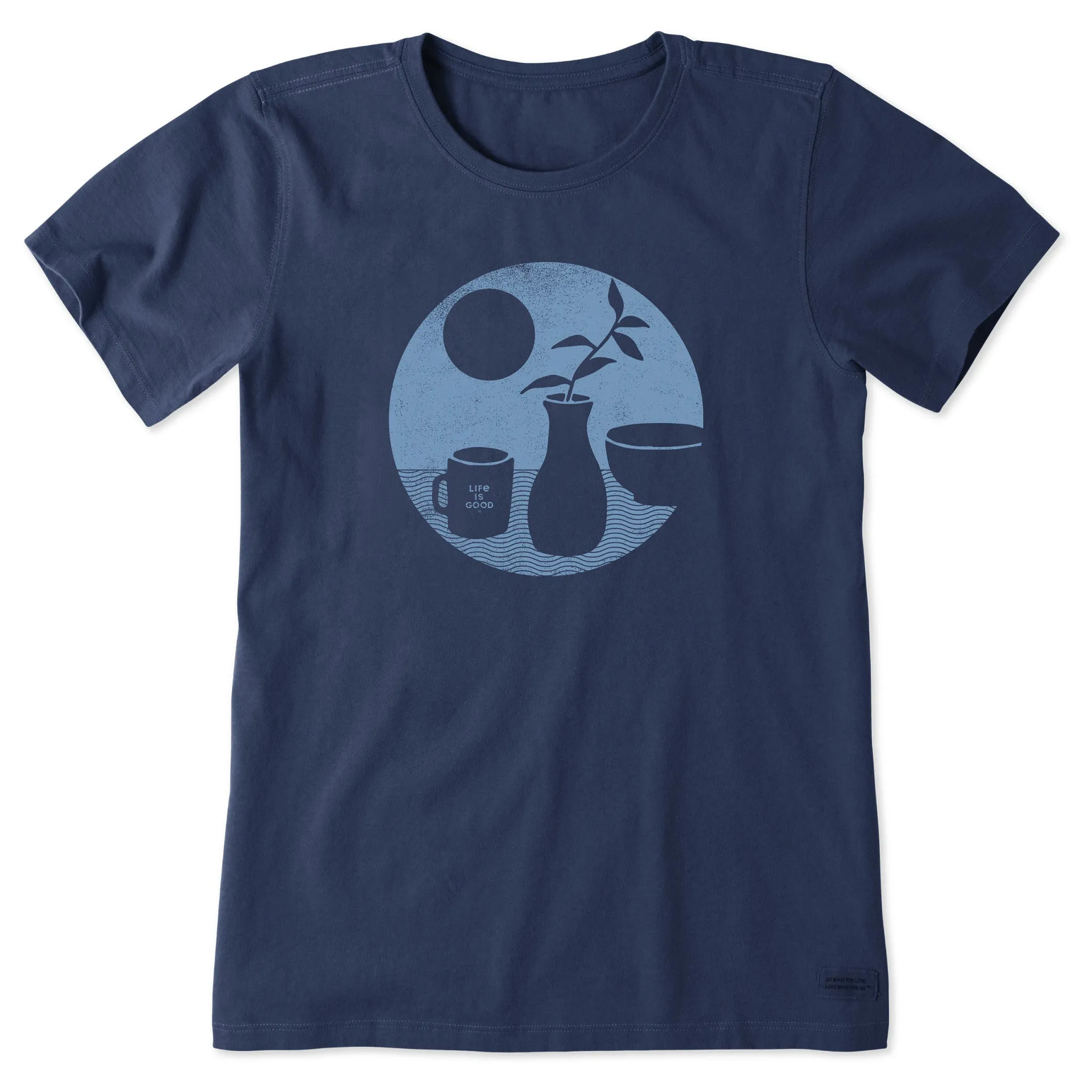 Women's Ceramic Sunset Short Sleeve Tee Life is Good