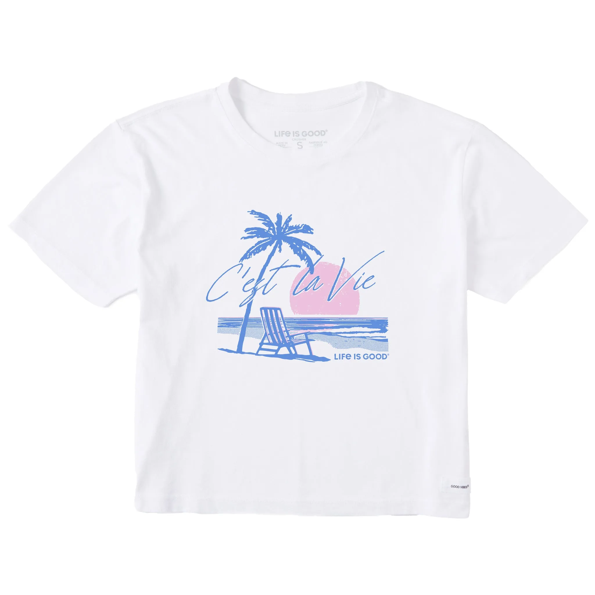 Women's C'est La Vie Short Sleeve Crusher Boxy Tee Life is Good
