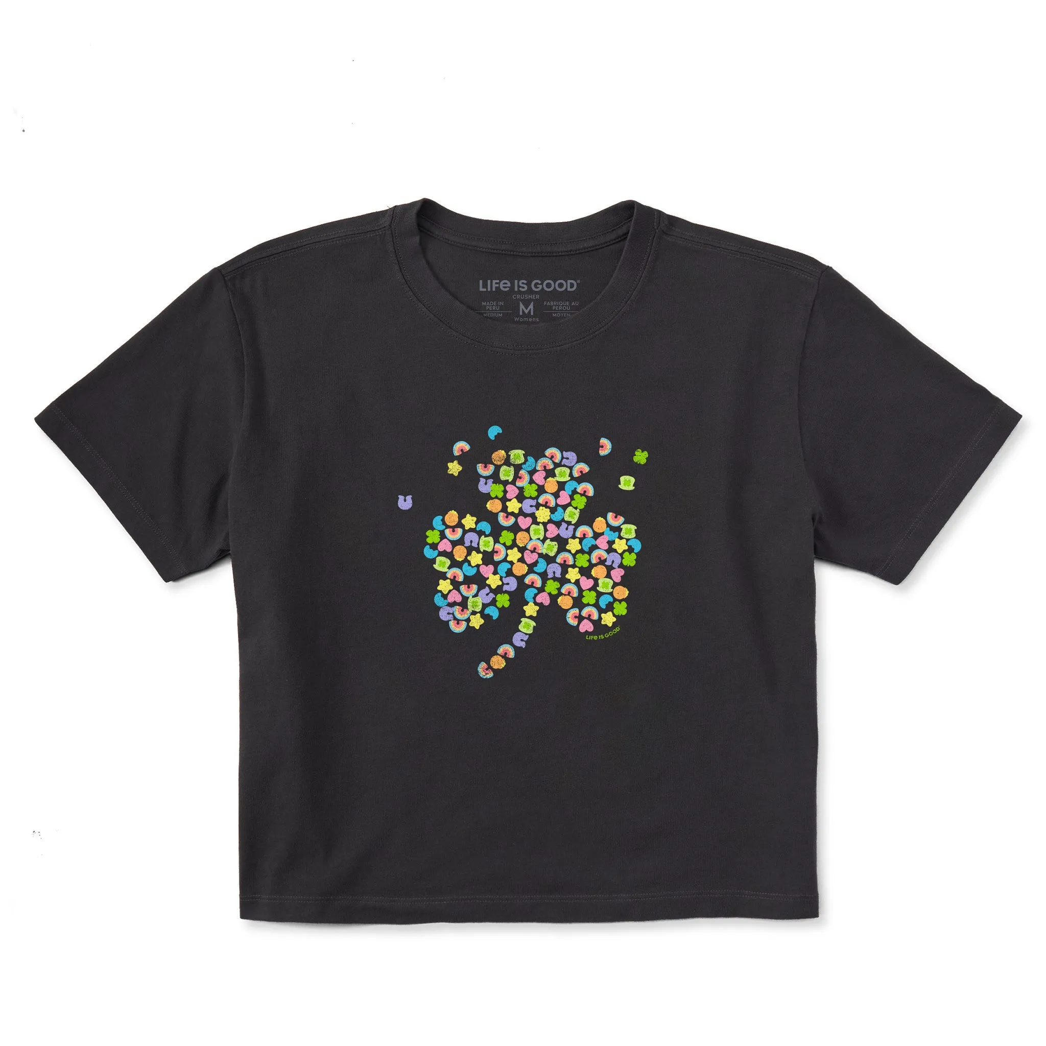 Women's Charmed Clover Short Sleeve Crusher Boxy Tee Life is Good