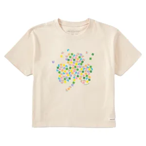 Women's Charmed Clover Short Sleeve Crusher Boxy Tee Life is Good