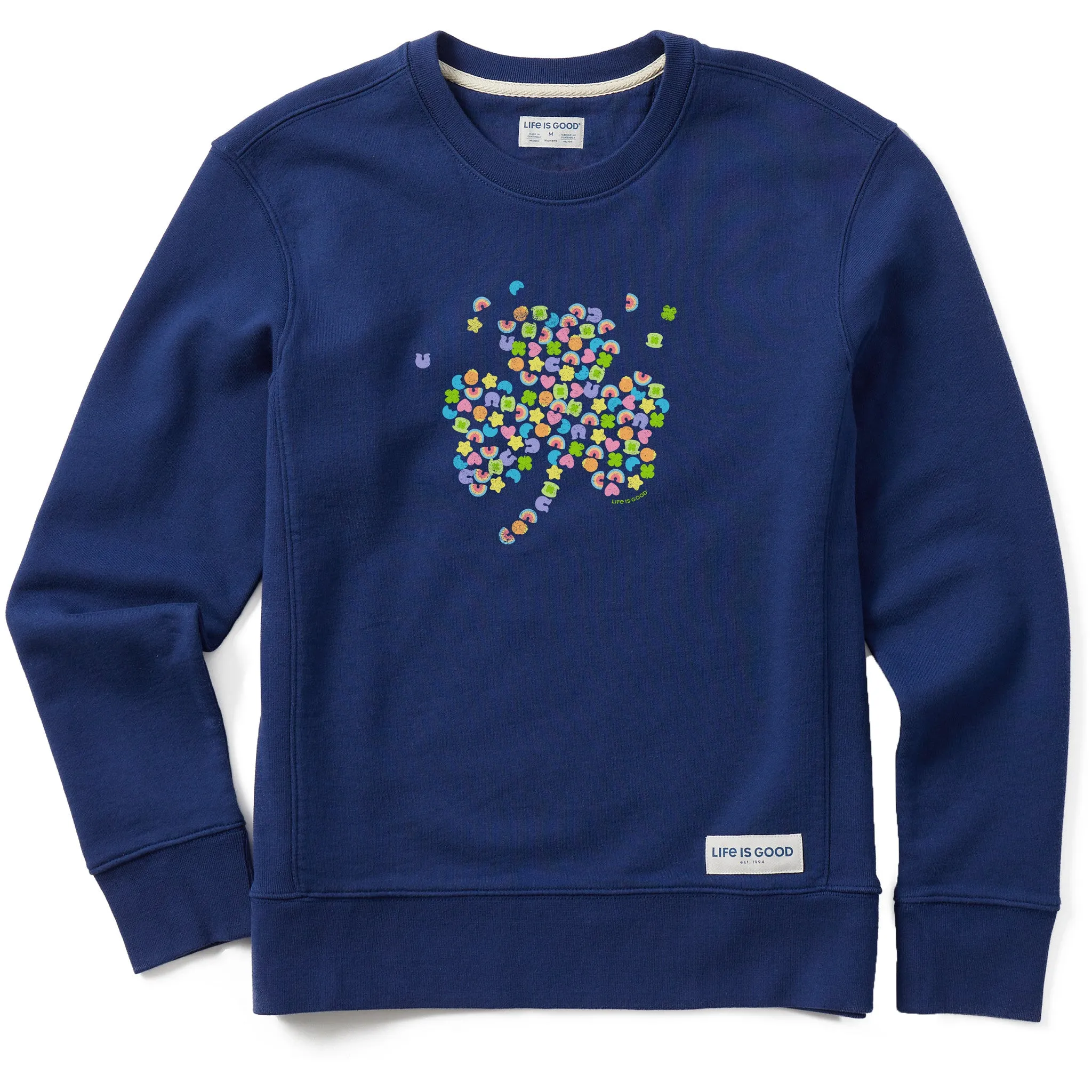 Women's Charmed Clover Simply True Crew Life is Good