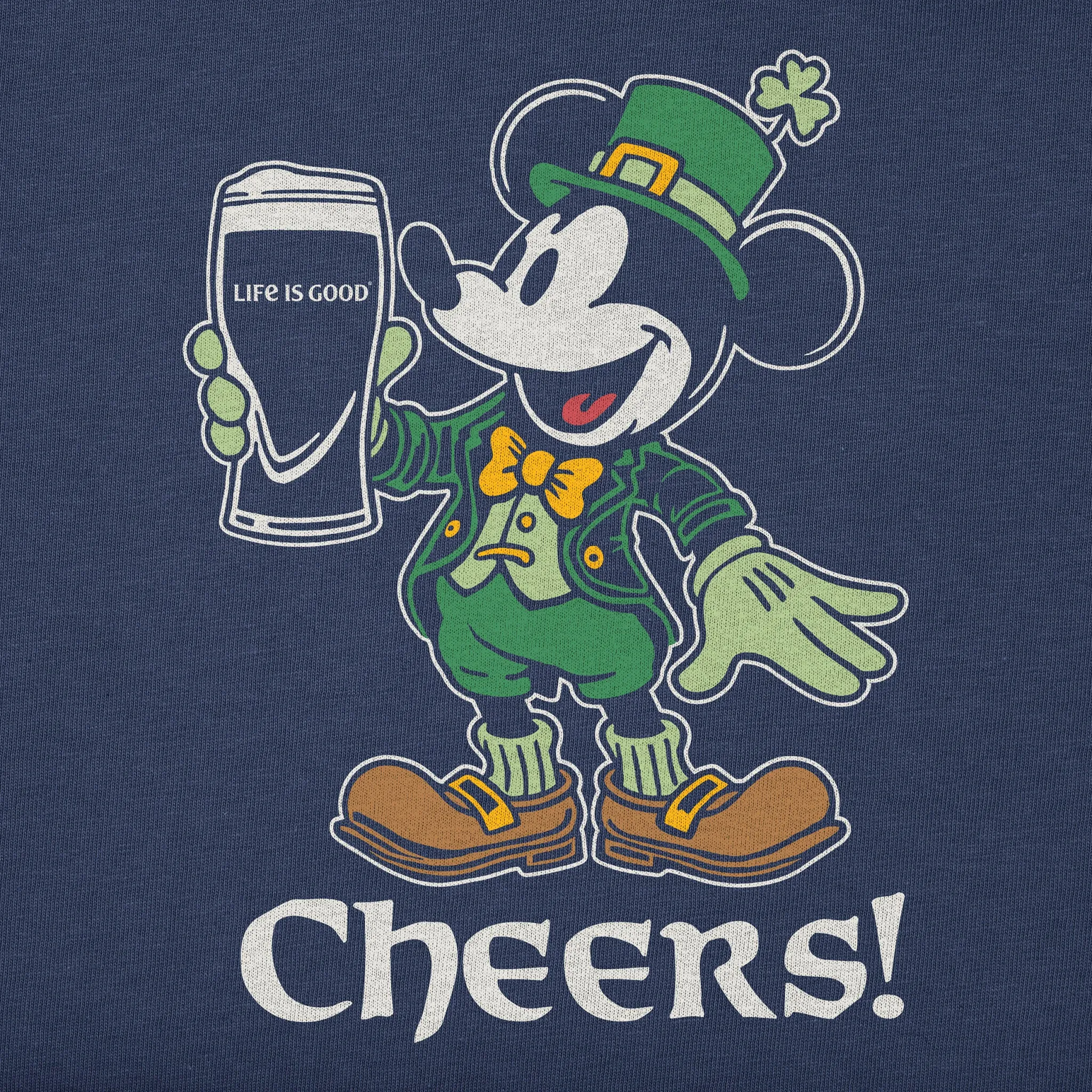 Women's Cheers Leprechaun Willie Simply True Crew Life is Good