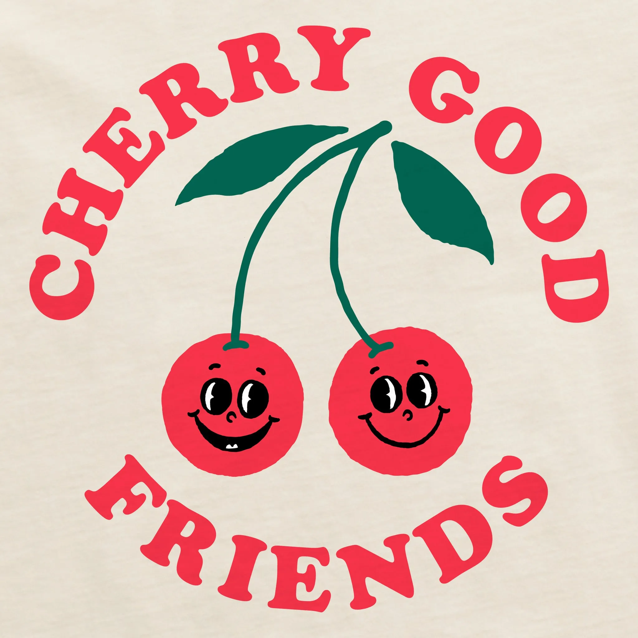 Women's Cherry Good Friends Short Sleeve Crusher Boxy Tee Life is Good
