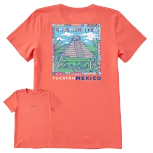 Women's Chichen Itza Mexico Short Sleeve Crusher Tee Life is Good