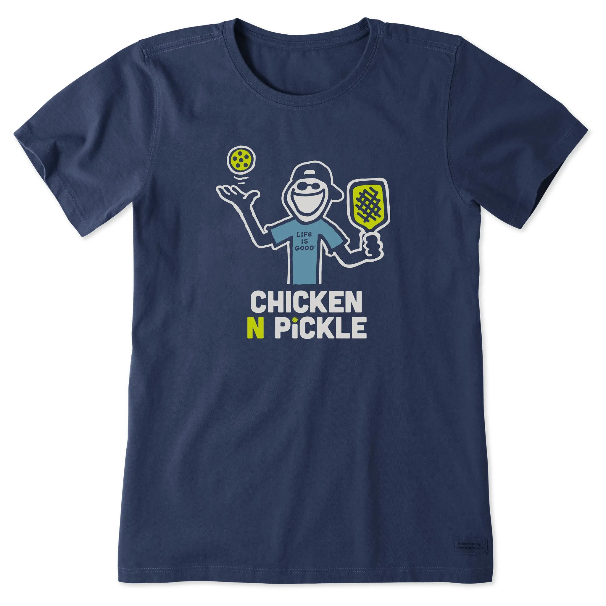 Women's Chicken N Pickle Jake Short Sleeve Crusher Tee Life is Good