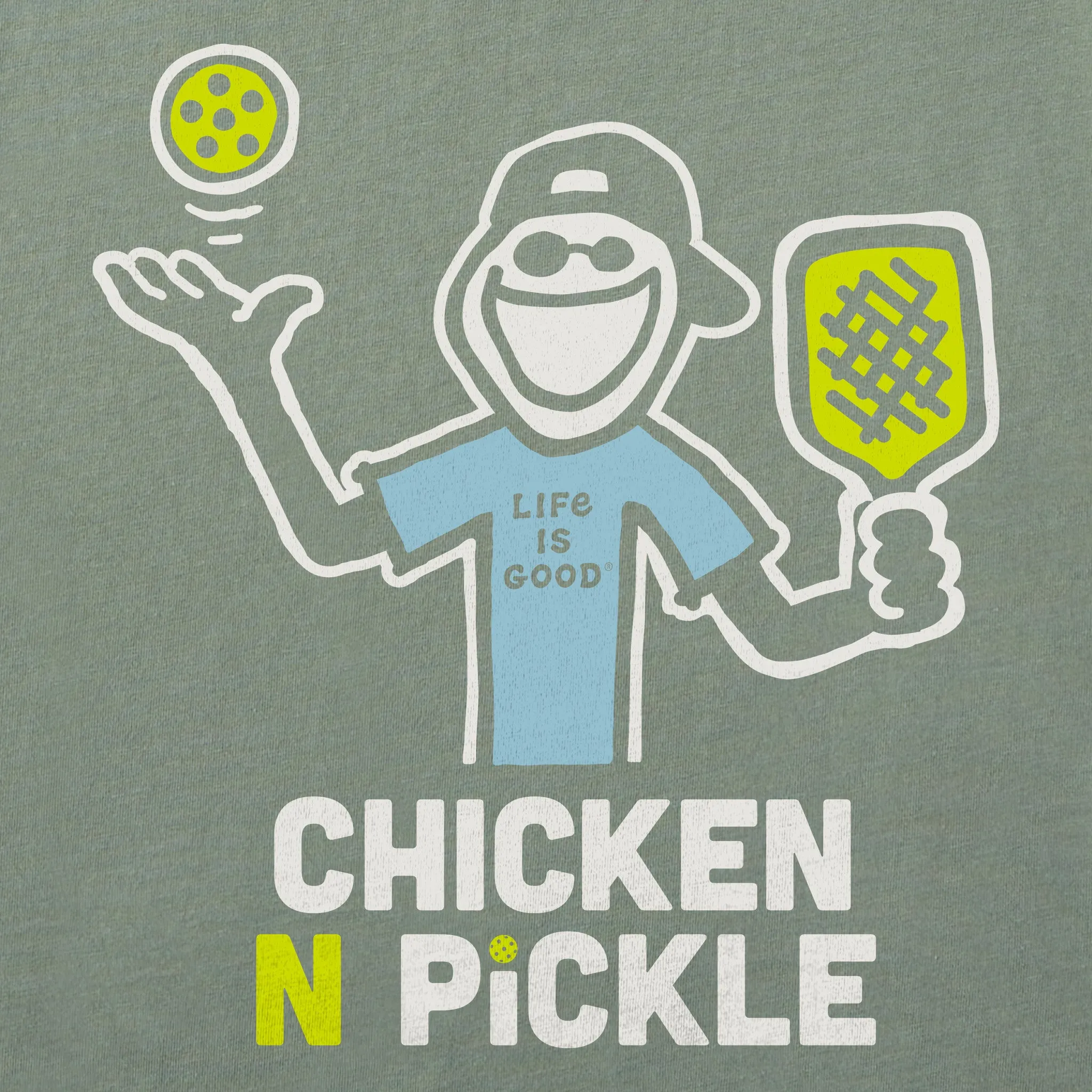 Women's Chicken N Pickle Jake Short Sleeve Crusher Tee Life is Good